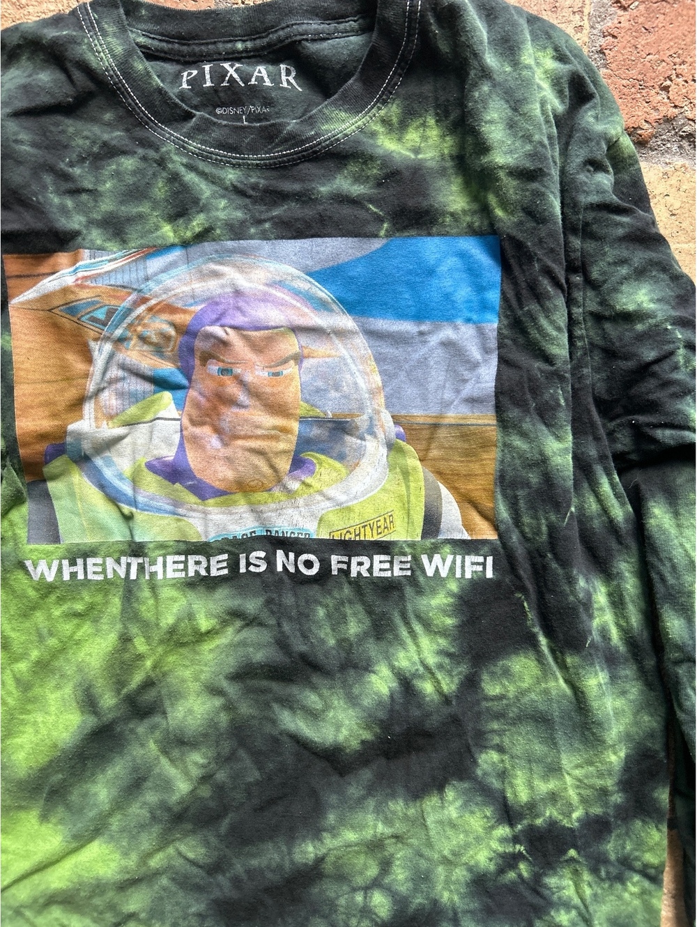 Pixar Buzz Lightyear Tie-Dye Long Sleeve T-Shirt